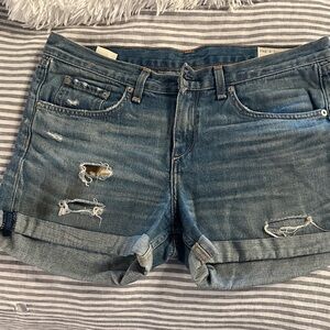 Rag and Bone Distressed Denim Shorts